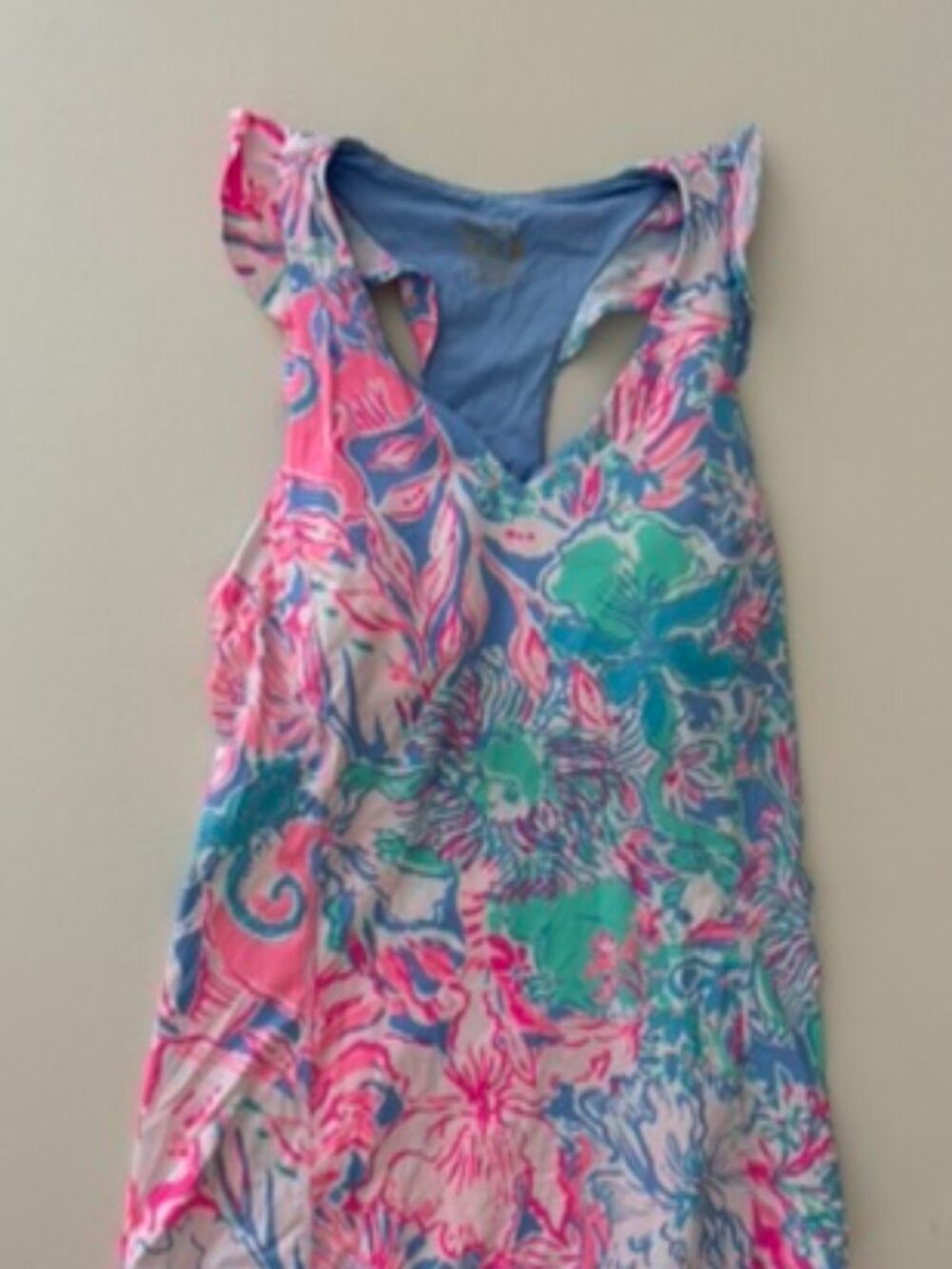 Lilly Pulitzer Luxletic Floral Racerback Athletic Tank S